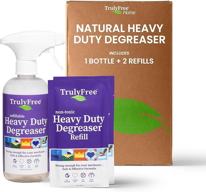 Truly Free Heavy Duty Degreaser- Grease Remover & Grime Cleaner by TrulyFreeHome