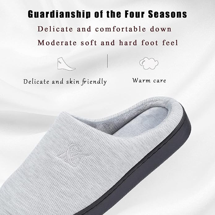 Memory Foam Slippers for Women's and Men's Casual House Shoes - Image 2
