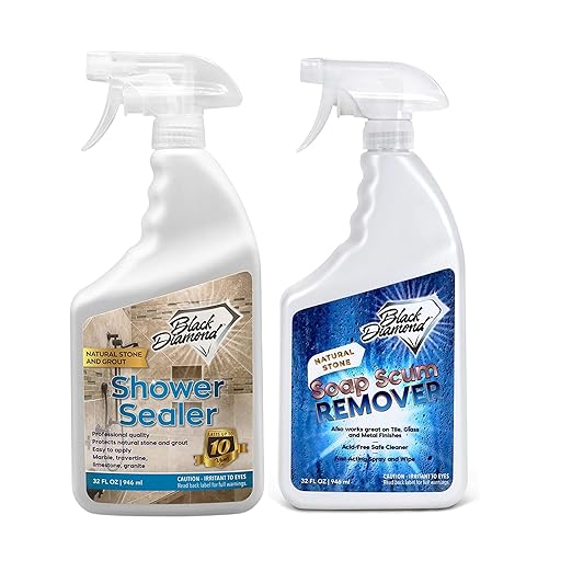 Natural Stone and Grout Penetrating Shower Sealer. Marble, Granite Travertine by BlackDiamondStoneworks