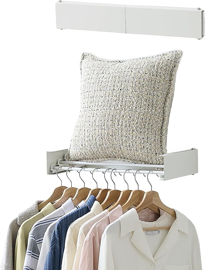 Clothes Drying Rack, Laundry Hanger Dryer Rack, Wall Mounted Drying Rack by RFOUO