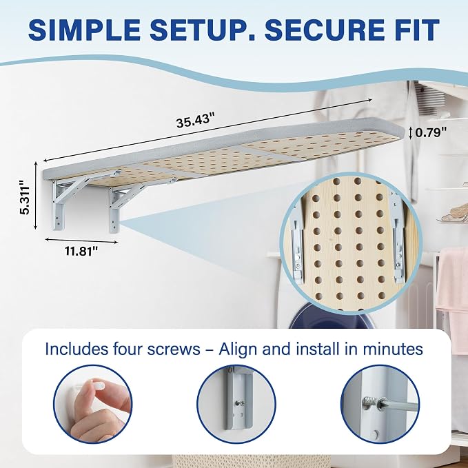 Wall Mounted Ironing Board - Image 7