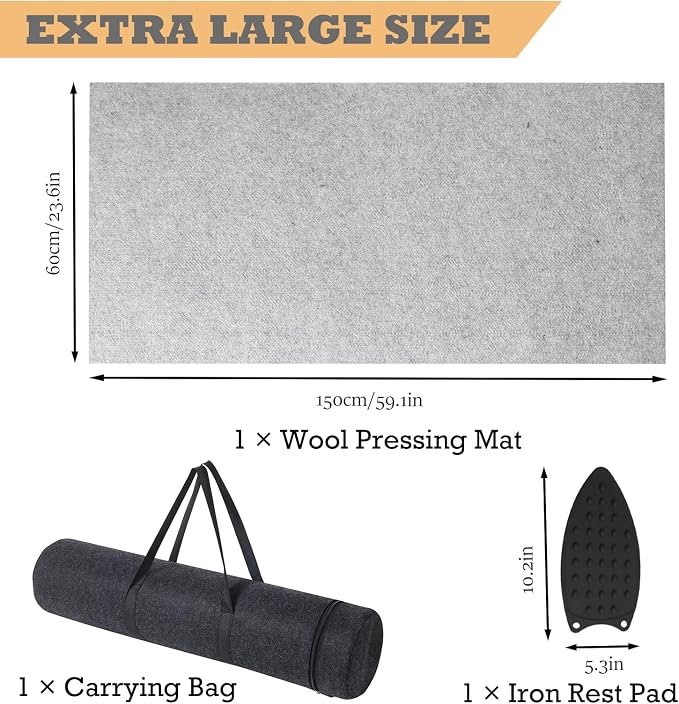 Wool Pressing Mat for Quilting - Image 2