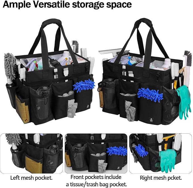 Extra Large Rolling Cleaning Caddy Bag - Image 8