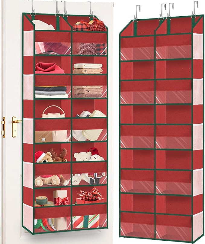 Over The Door Organizer 5 Tiers, Extra Large Behind Door Storage of 10 by Ofiray-home