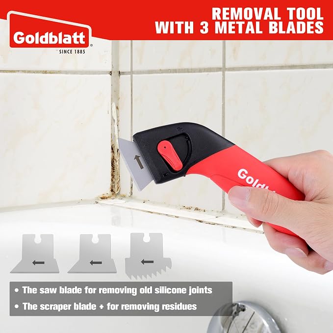 Goldblatt Caulk Remover Tool, Grout Removal Tool, Caulking Tool, Silicone - Image 2