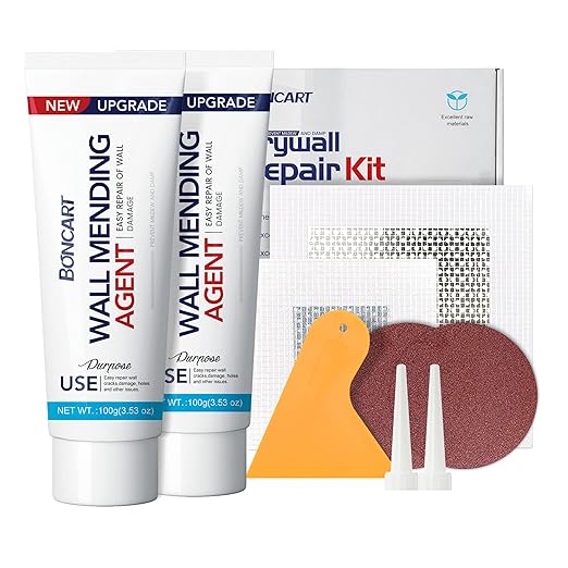 Spackle Wall Repair Kit, Drywall Repair Patch Kit, Wall Mending Agent Putty by BONCART