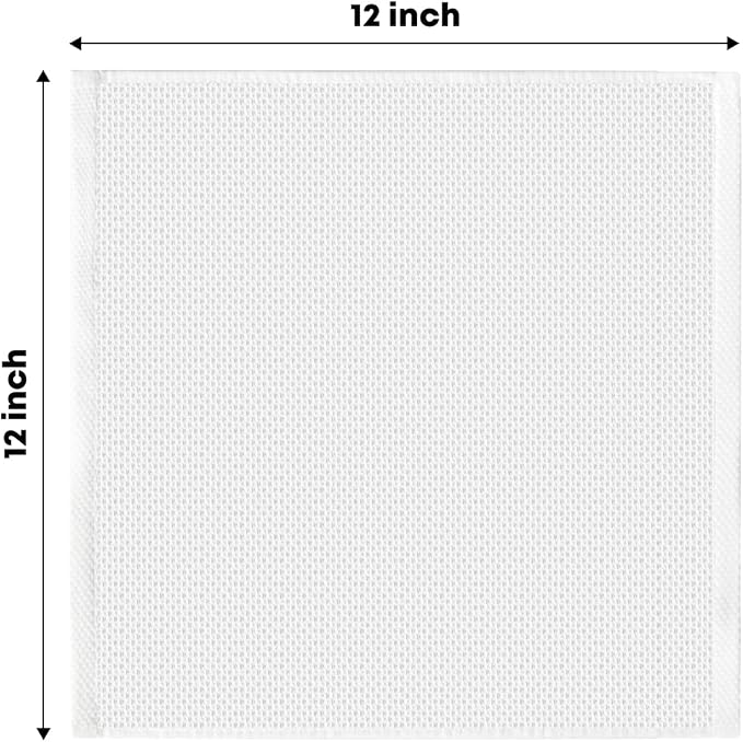 Artoid Mode 100% Cotton White Light Dark Grey Waffle Weave Kitchen Dish Cloths - Image 6