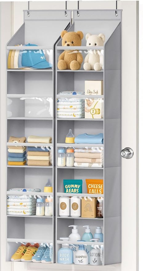 AOODA 2 Pack Over the Door Organizer, Large Capacity Closet Door Hanging by AOODA
