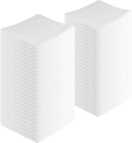 Microfiber Cleaning Cloths, 48 Pack, All-Purpose, Highly Absorbent, Washable by JDHomease