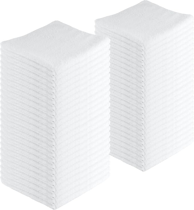 Microfiber Cleaning Cloths, 240 Pack, All-Purpose, Highly Absorbent, Washable by JDHomease