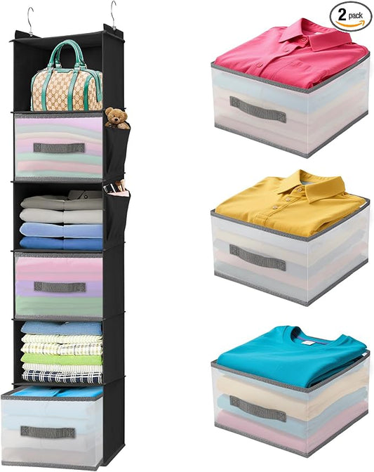 6-Tier Hanging Closet Organizer by Unknown