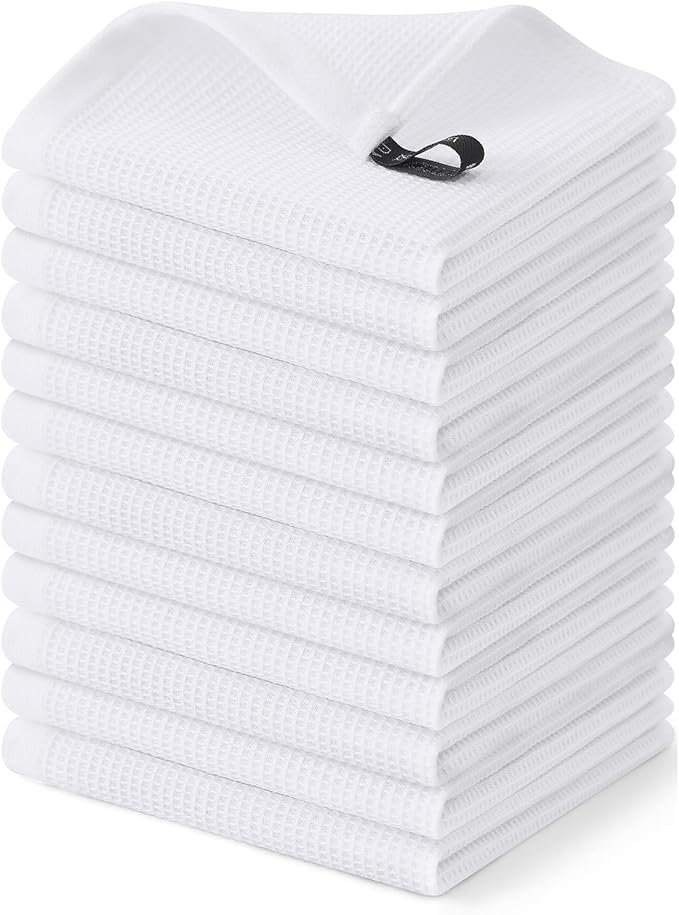 Homaxy 100% Cotton Waffle Weave Dish Cloths by Homaxy