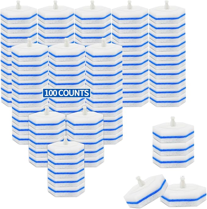 Aimery 100 Counts Blue Disposable Toilet Bowl Cleaning Refills Make Toilet And - Image 12