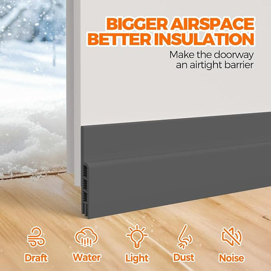 Holikme Weather Stripping 41 inch Door Draft Stopper Under Door Draft Blocker - Image 2
