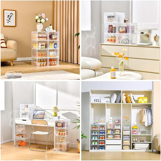 6 Pack Closet Organizers and Storage, Clothes Organizers and Storage, Plastic - Image 5