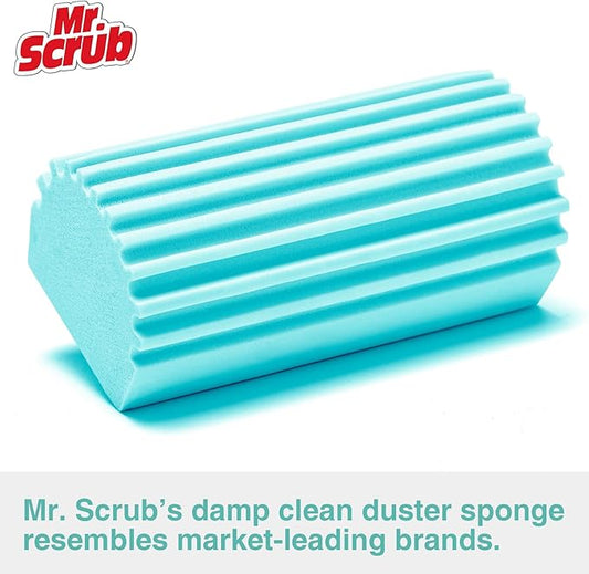 4 Pack Damp Dusting Sponge Duster, Reusable Household Cleaning Sponge Tool - Image 2