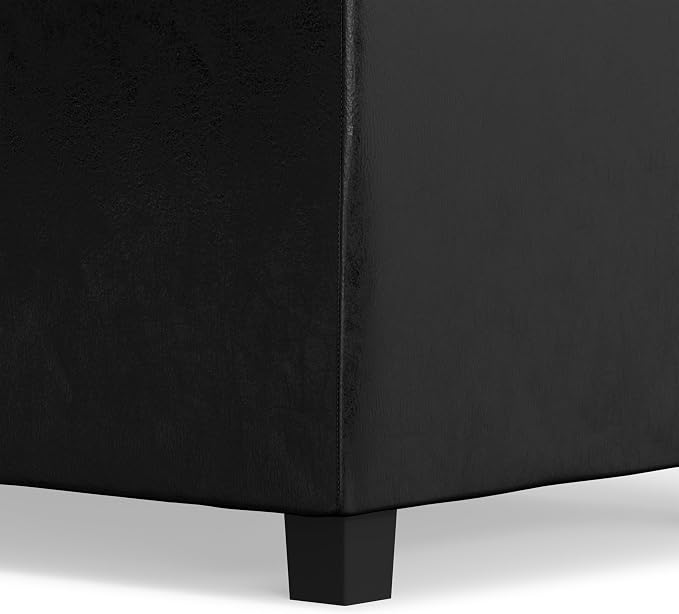 SIMPLIHOME Avalon 42 inch Wide Contemporary Rectangle Storage Ottoman in - Image 9