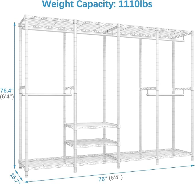 VIPEK V40 Wire Garment Rack Heavy Duty Clothes Racks - Image 4
