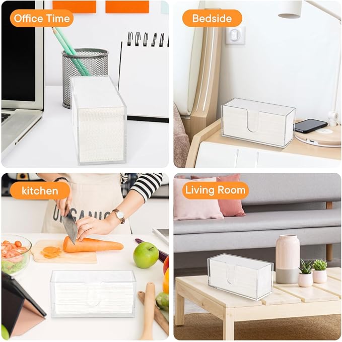 Acrylic Paper Towel Dispenser, Paper Towel Holder Countertop Clear Multi - Image 7