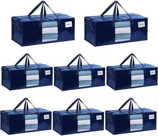 VENO 8 Pack Moving Bags Extra Large Storage Bags by Veno