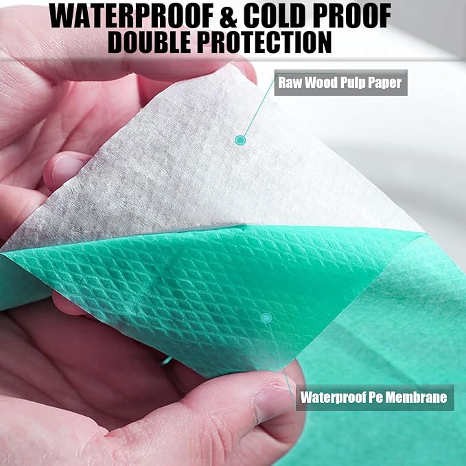 50 Pack Toilet Seat Covers Disposable 16x24 Inch XL Portable Toilet Liners - Image 3