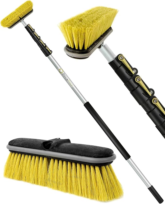 DOCA Scrub Brush 7-30 Ft with Long Handle Extension Pole by DOCAZOO