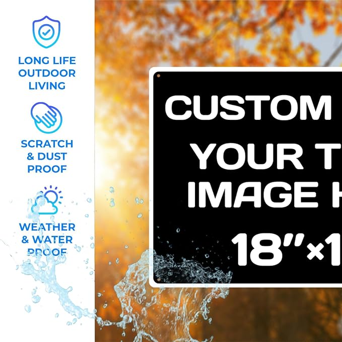Custom Aluminum Weatherproof Metal Sign - Image 4