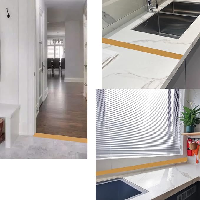 Floor/Door Flat Transition Strip & Self Adhesive Floor Vinyl Floor Edge Trim - Image 4
