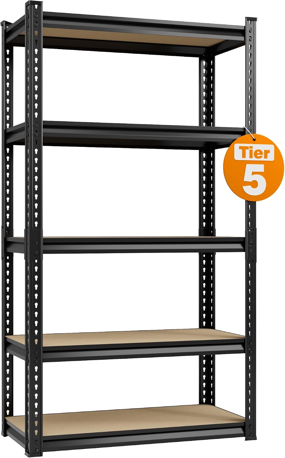 Heavy Duty Storage Shelving Unit, 5-Tier Adjustable Garage Shelves, 2025 lbs ...