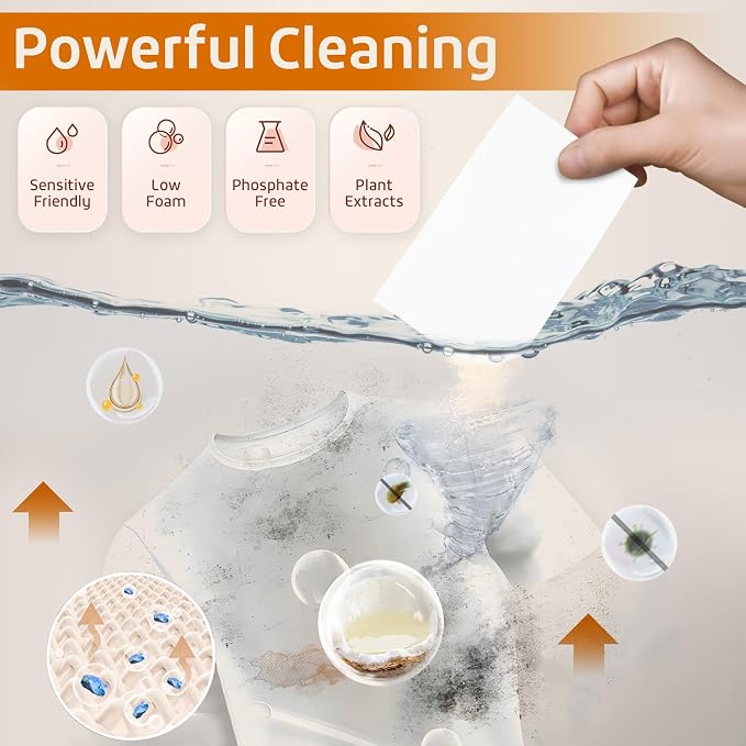 Poesie Laundry Detergent Sheets Citrus Scent 160 Sheets 80 Large Loads Laundry - Image 4