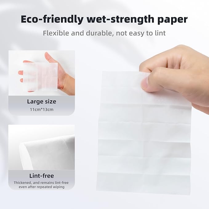 400 Count Lens Wipes for Eyeglasses, Eye Glasses Cleaner Wipes Pre-moistened - Image 8