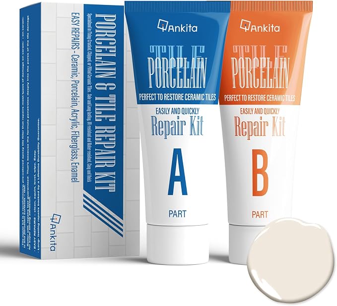 Porcelain Repair Kit White, Sink & Tub Repair Kit to Quickly Fix Tub Chips and by Ankita