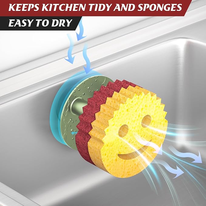 Sponge Holder for Kitchen Sink, Sink Caddy Organizer - Image 4