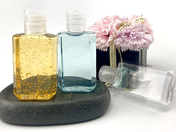 2oz Empty Hand Sanitizer Travel Size Bottles, Refillable Clear Plastic - Image 4