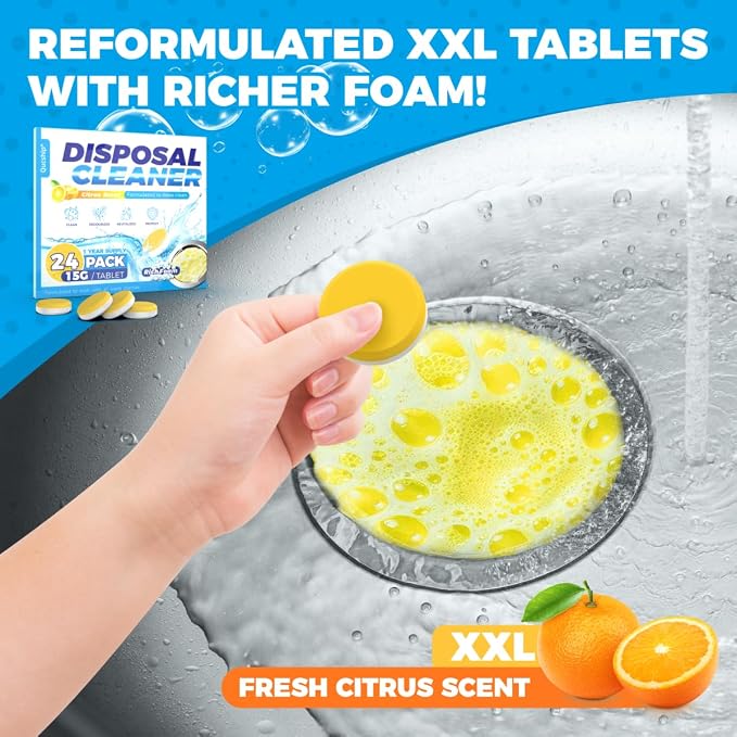 Qucship Powerful XXL Foaming Garbage Disposal Cleaner and Deodorizer Tablets - Image 4