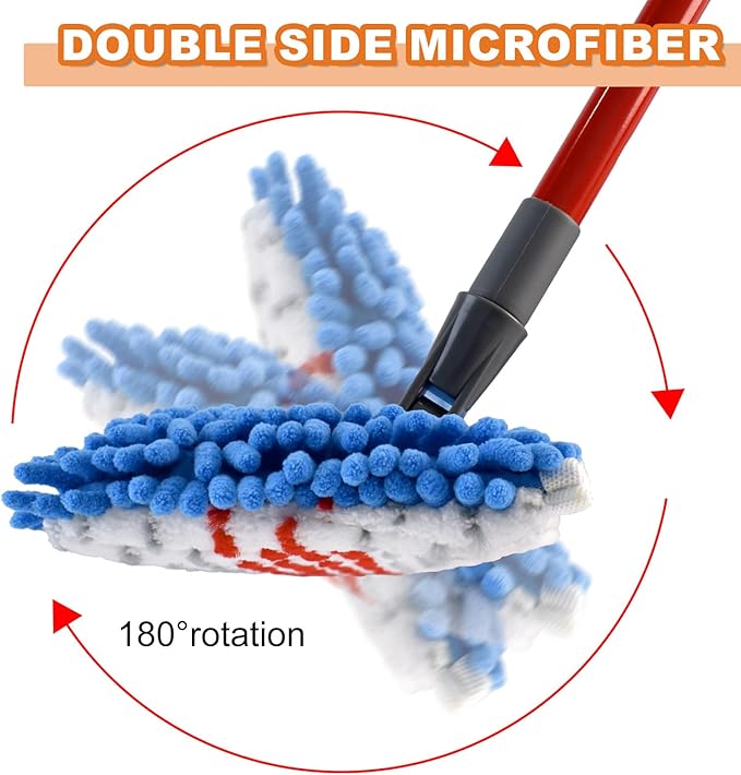 Microfiber Mops for Floor Cleaning, Flat Mop for Wet & Dry Use, Dust Mop for - Image 7