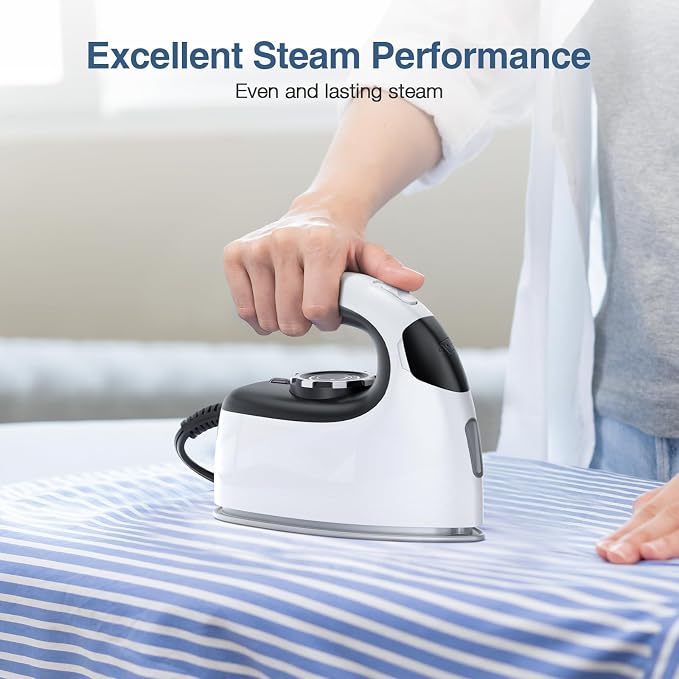 Sundu Mini Travel Iron with Steam, 1000W Portable Non-Stick Soleplate Steam - Image 7