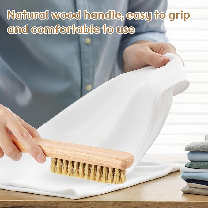 3 Pcs Wood Laundry Stain Brush Stain Remover Brushes - Image 3