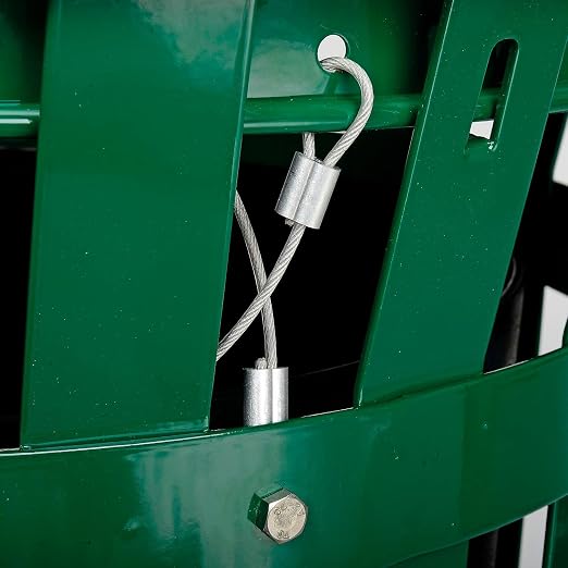 Global Industrial Heavy-Duty 36 Gallon Capacity Outdoor Metal Slatted Trash - Image 5