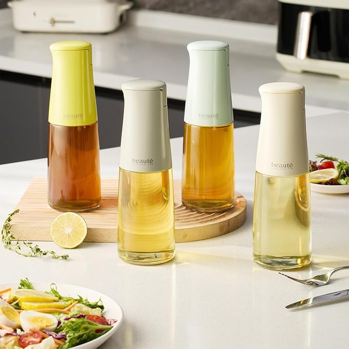 Olive Oil Dispenser Bottle for Kitchen, Auto Flip、Non-Drip、Leak Proof, Oil - Image 7