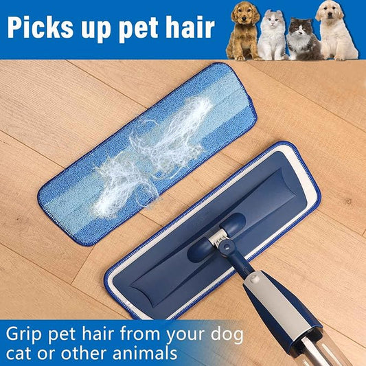 16.5 inch Mop Pads Refills, 3 Pack Microfiber Reusable Replacement Mop Pads - Image 2