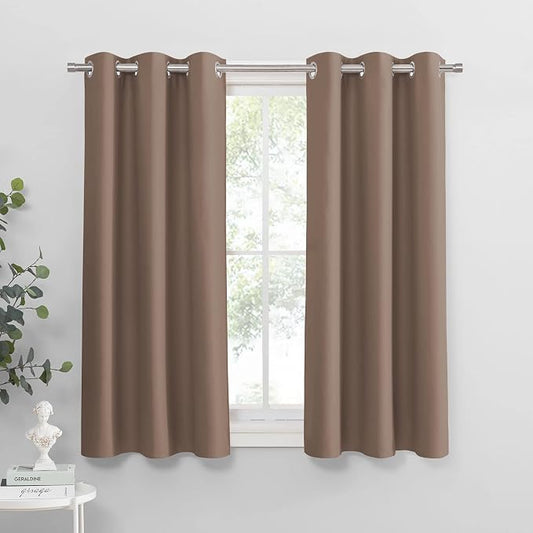 PONY DANCE Blackout Curtains Mocha by PONYDANCE