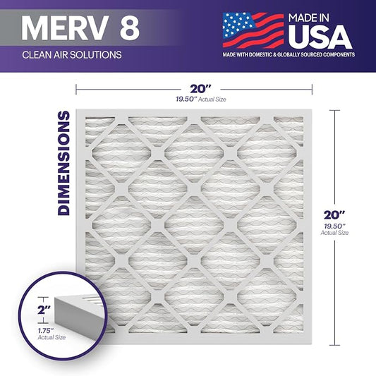 BNX TruFilter 20x20x2 Air Filter MERV 8 - Image 2