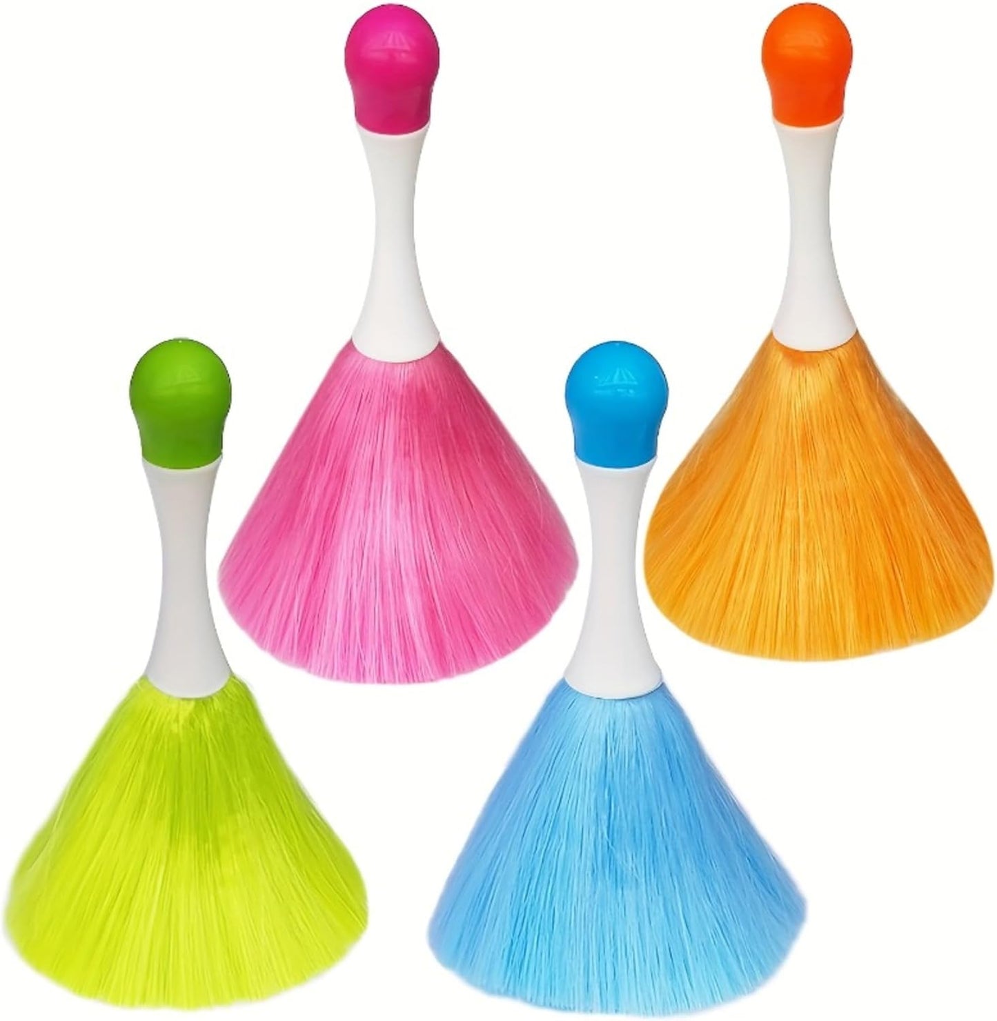 2PCS Microfiber Dust Duster with Handle, Reusable Electrostatic Dust Cleaning Brush for Home, Furniture, Car, Bookshelf, Sofa, Multi-Surface Dusting Tool