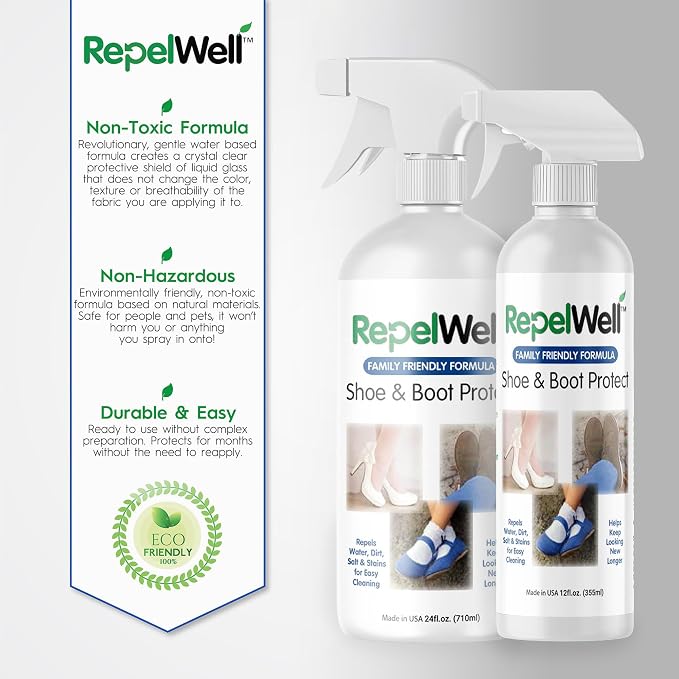 Shoe & Boot Stain & Water Repellent Eco-Friendly, Pet-Safe Spray Keeps Fabric - Image 6