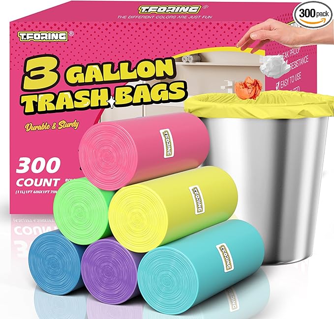 300 Count 3 Gallon Trash Bags by TFORING%C2%AE