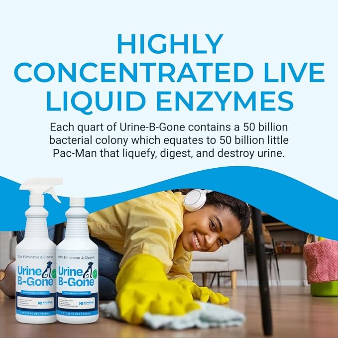 KINZUA ENVIRONMENTAL Urine B-Gone, Professional Enzyme Odor Eliminator & Pet - Image 7