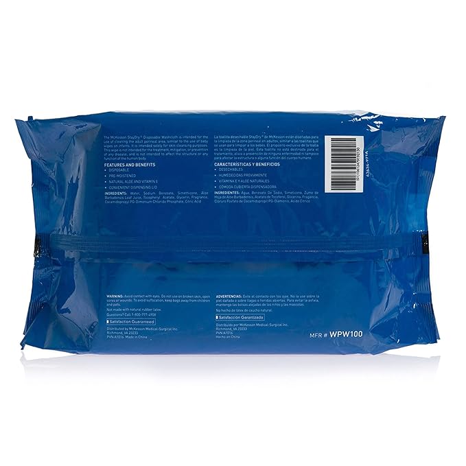 McKesson Personal Cleansing Wipes, Aloe Vera) - Image 8