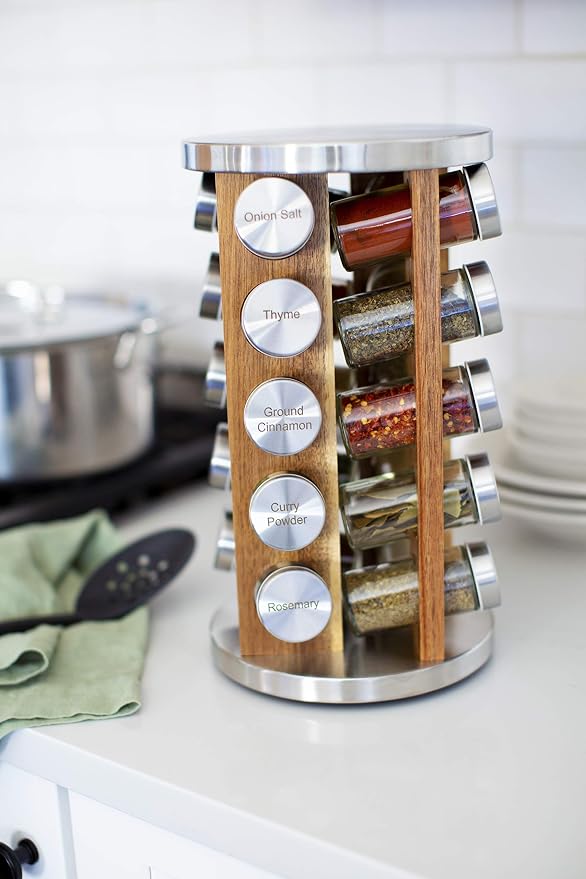 Orii 20 Jar Spice Rack with Spices Included - Image 6