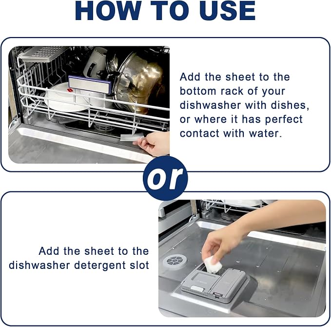 Eco Dishwasher Detergent Sheets Up To 160 Loads, Unscented Plastic Free - Image 4